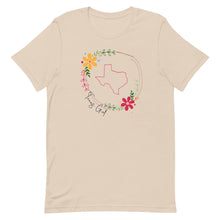 Load image into Gallery viewer, Texas Girl Floral Wreath Bella Canvas Short-sleeve unisex t-shirt