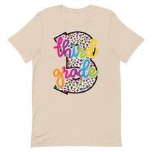 Load image into Gallery viewer, Third Grade Colorful Leopard Bella Canvas Unisex t-shirt