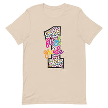 Load image into Gallery viewer, First Grade Colorful Leopard Bella Canvas Unisex t-shirt