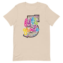Load image into Gallery viewer, Fifth Grade Colorful Leopard Bella Canvas Unisex t-shirt