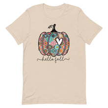 Load image into Gallery viewer, Hello Fall Pretty Pumpkin Unisex t-shirt