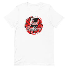 Load image into Gallery viewer, Black and Red Raiders Lightning Bolt Bella Canvas Short-sleeve unisex t-shirt