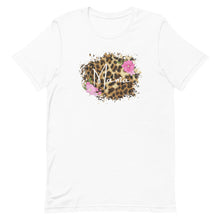 Load image into Gallery viewer, Mama Leopard Floral Framed Bella Canvas Mothers Day Short-sleeve unisex t-shirt