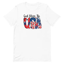 Load image into Gallery viewer, God Bless the USA Fourth of July Bella Canvas Unisex t-shirt