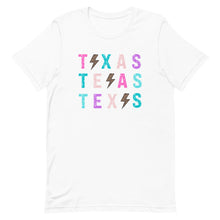 Load image into Gallery viewer, Texas Leopard Lighting Bolt Bella Canvas Unisex t-shirt
