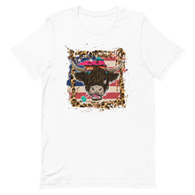 Load image into Gallery viewer, Highland Cow USA Bella Canvas Unisex t-shirt
