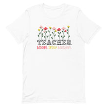 Load image into Gallery viewer, Teacher Floral Grow Bella Canva Unisex t-shirt