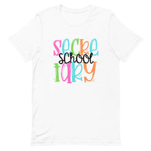 Load image into Gallery viewer, Colorful School Secretary Bella Canvas Unisex t-shirt