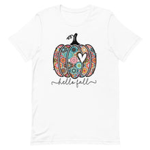 Load image into Gallery viewer, Hello Fall Pretty Pumpkin Unisex t-shirt