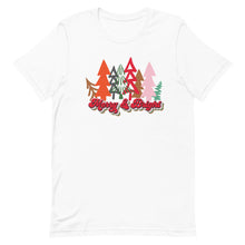 Load image into Gallery viewer, Merry and Bright Trees Bella Canvas t-shirt