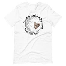Load image into Gallery viewer, My heart is on that course golf Bella canvas Unisex t-shirt