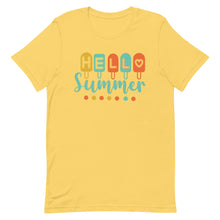 Load image into Gallery viewer, Hello Summer Popsicle Bella Canvas Unisex t-shirt