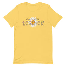 Load image into Gallery viewer, Kindergarten Teacher Leopard Floral Bella Canvas Unisex t-shirt