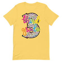 Load image into Gallery viewer, Third Grade Colorful Leopard Bella Canvas Unisex t-shirt