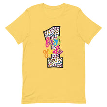Load image into Gallery viewer, First Grade Colorful Leopard Bella Canvas Unisex t-shirt