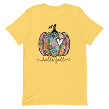Load image into Gallery viewer, Hello Fall Pretty Pumpkin Unisex t-shirt