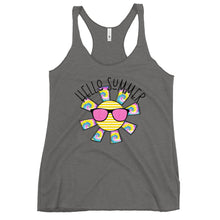 Load image into Gallery viewer, Hello Summer Bella Canvas Women's Racerback Tank
