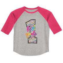 Load image into Gallery viewer, First Grade Colorful Leopard Youth baseball shirt