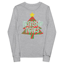 Load image into Gallery viewer, Frenship Tigers Christmas Tree Youth long sleeve tee