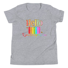 Load image into Gallery viewer, Youth Hello Kindergarten Short Sleeve T-Shirt