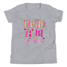 Load image into Gallery viewer, Youth Hello 1st Grade Short Sleeve T-Shirt
