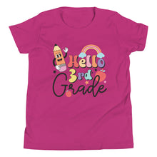 Load image into Gallery viewer, Hello 3rd Grade Youth Short Sleeve T-Shirt