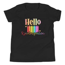 Load image into Gallery viewer, Youth Hello Kindergarten Short Sleeve T-Shirt