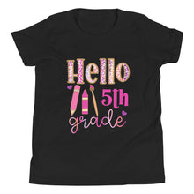 Load image into Gallery viewer, Youth Hello Fifth Grade Short Sleeve T-Shirt