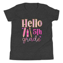 Load image into Gallery viewer, Youth Hello Fifth Grade Short Sleeve T-Shirt
