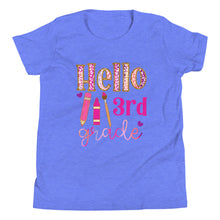 Load image into Gallery viewer, Youth Hello Third Grade Short Sleeve T-Shirt