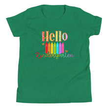 Load image into Gallery viewer, Youth Hello Kindergarten Short Sleeve T-Shirt