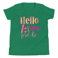 Load image into Gallery viewer, Youth Hello Third Grade Short Sleeve T-Shirt