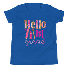 Load image into Gallery viewer, Youth Hello 1st Grade Short Sleeve T-Shirt