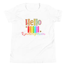 Load image into Gallery viewer, Youth Hello Kindergarten Short Sleeve T-Shirt