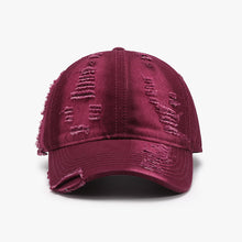 Load image into Gallery viewer, Distressed Adjustable Cotton Baseball Cap
