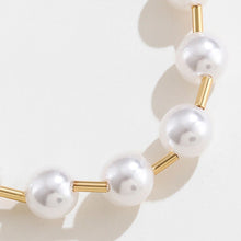 Load image into Gallery viewer, Gold-Plated Pearl Copper Bracelet
