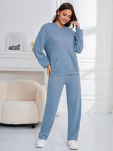 Load image into Gallery viewer, Dropped Shoulder Long Sleeve Hoodie and Pants Set
