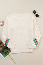 Load image into Gallery viewer, Letter Round Neck Long Sleeve Sweater
