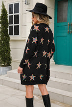 Load image into Gallery viewer, Angel Wings Star Open Front Long Sleeve Cardigan
