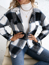 Load image into Gallery viewer, Plaid Button Up Long Sleeve Shacket

