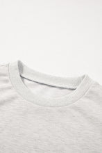 Load image into Gallery viewer, Rhinestone Pearl Detail Round Neck Puff Sleeve Top
