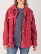 Load image into Gallery viewer, Button Up Long Sleeve Corduroy Jacket
