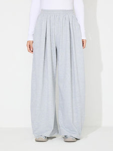 Elastic Waist Wide Leg Pants with Pockets