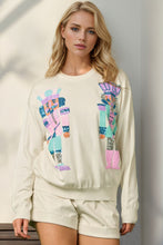 Load image into Gallery viewer, Double Take Full Size Sequin Nutcracker Long Sleeve Sweater
