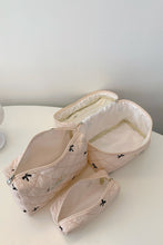 Load image into Gallery viewer, 3 Piece Bow Quilted Cloth Storage Bag Set
