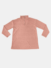 Load image into Gallery viewer, Full Size Quarter Zip Long Sleeve Top
