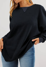 Load image into Gallery viewer, Round Neck Long Sleeve Sweatshirt
