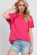 Load image into Gallery viewer, Double Take Full Size Cutout Round Neck Short Sleeve T-Shirt
