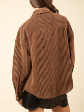 Load image into Gallery viewer, Button Up Long Sleeve Corduroy Jacket
