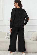 Load image into Gallery viewer, Sequin Patch Pumpkin Top and Pants Set
